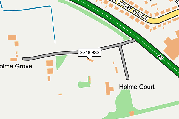 SG18 9SS map - OS OpenMap – Local (Ordnance Survey)