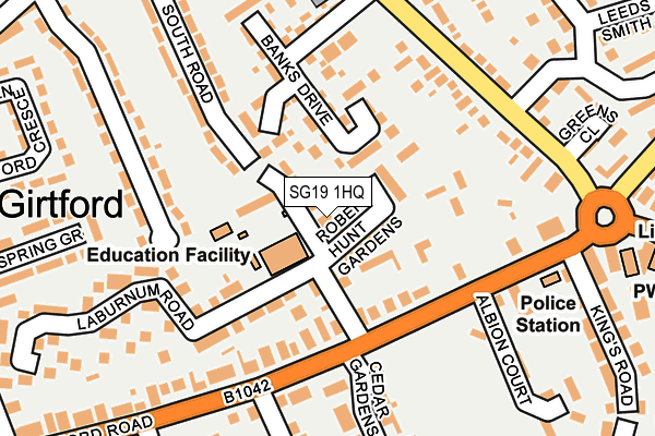 SG19 1HQ map - OS OpenMap – Local (Ordnance Survey)
