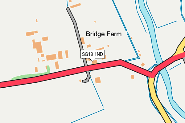 SG19 1ND map - OS OpenMap – Local (Ordnance Survey)
