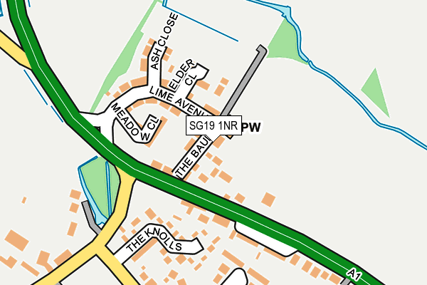 SG19 1NR map - OS OpenMap – Local (Ordnance Survey)