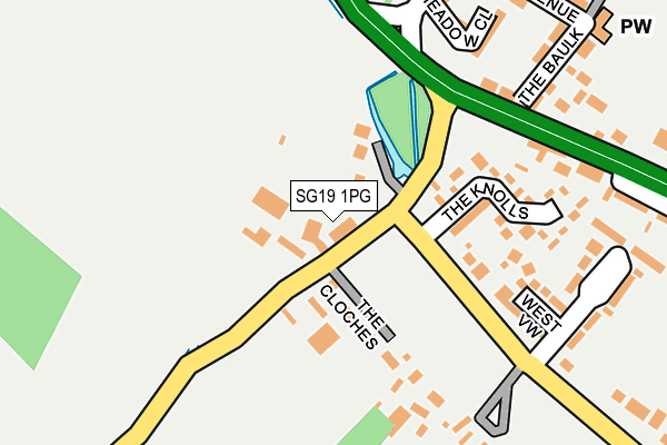 SG19 1PG map - OS OpenMap – Local (Ordnance Survey)