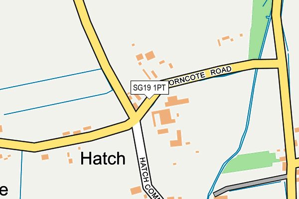 SG19 1PT map - OS OpenMap – Local (Ordnance Survey)