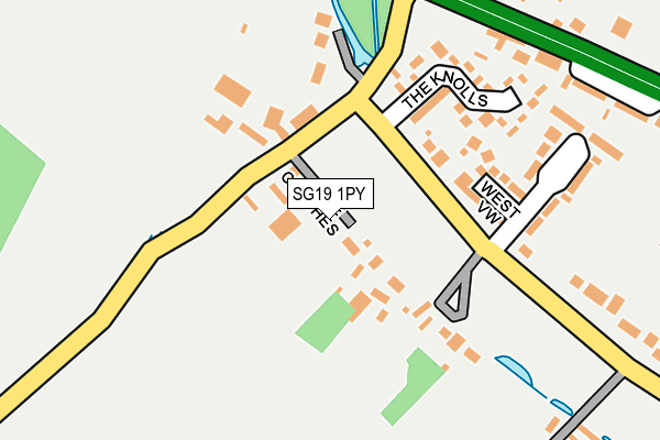 SG19 1PY map - OS OpenMap – Local (Ordnance Survey)