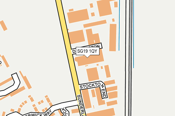 SG19 1QY map - OS OpenMap – Local (Ordnance Survey)