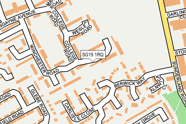 SG19 1RQ map - OS OpenMap – Local (Ordnance Survey)