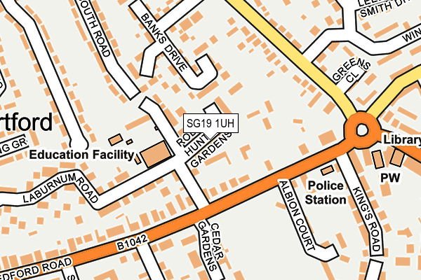 SG19 1UH map - OS OpenMap – Local (Ordnance Survey)