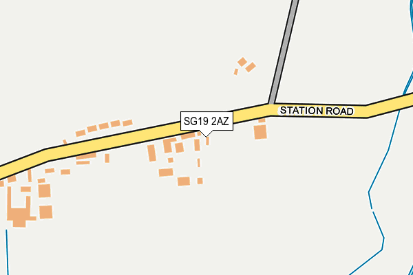 SG19 2AZ map - OS OpenMap – Local (Ordnance Survey)