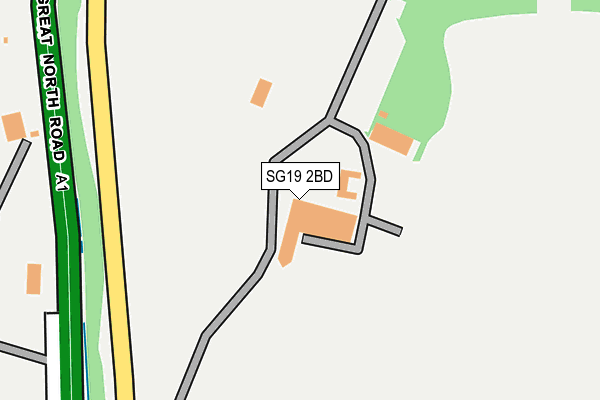 SG19 2BD map - OS OpenMap – Local (Ordnance Survey)