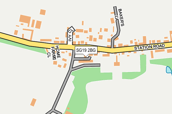 SG19 2BG map - OS OpenMap – Local (Ordnance Survey)