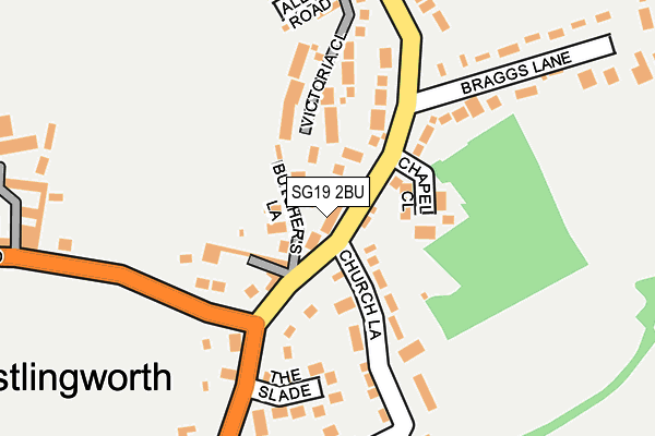 SG19 2BU map - OS OpenMap – Local (Ordnance Survey)