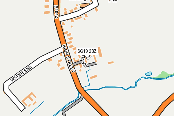 SG19 2BZ map - OS OpenMap – Local (Ordnance Survey)