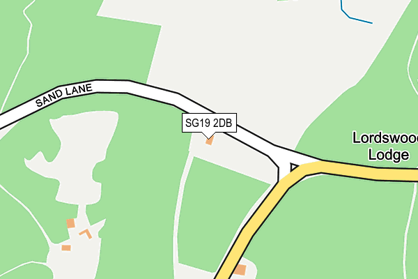 SG19 2DB map - OS OpenMap – Local (Ordnance Survey)