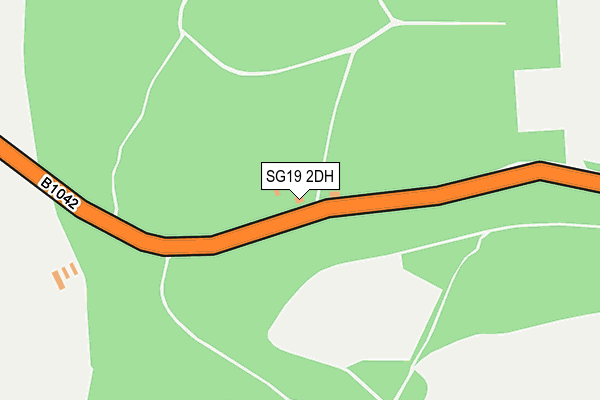 SG19 2DH map - OS OpenMap – Local (Ordnance Survey)