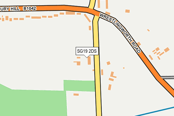 SG19 2DS map - OS OpenMap – Local (Ordnance Survey)