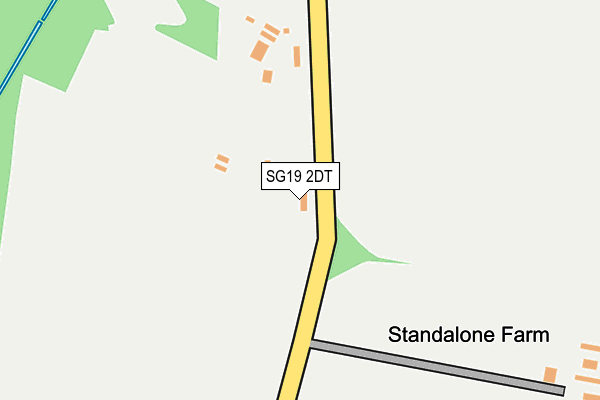 SG19 2DT map - OS OpenMap – Local (Ordnance Survey)