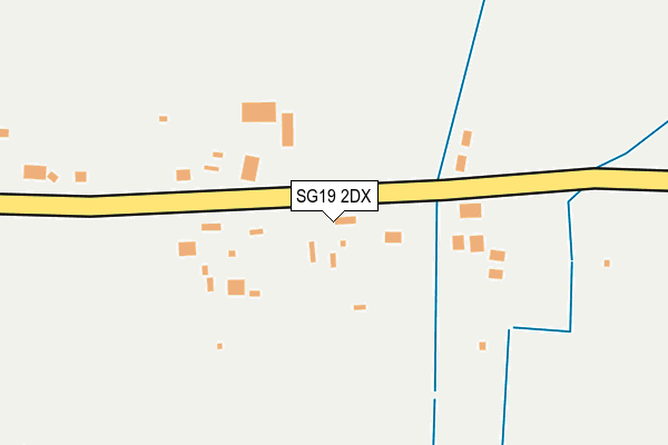 SG19 2DX map - OS OpenMap – Local (Ordnance Survey)