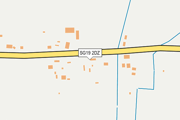 SG19 2DZ map - OS OpenMap – Local (Ordnance Survey)