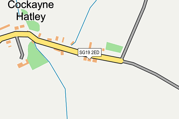 SG19 2ED map - OS OpenMap – Local (Ordnance Survey)