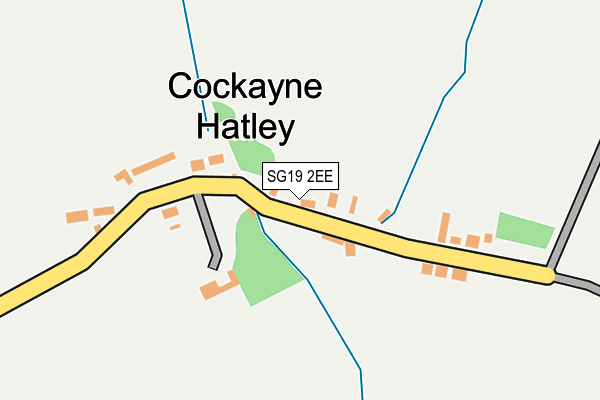 SG19 2EE map - OS OpenMap – Local (Ordnance Survey)