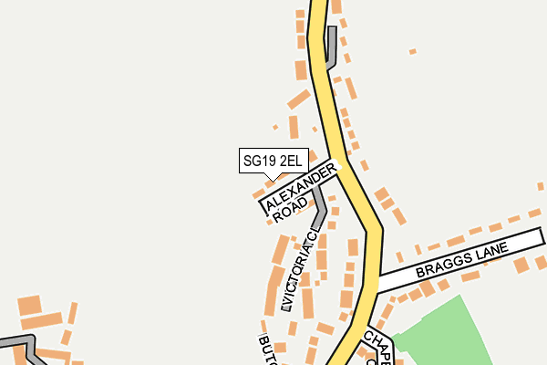 SG19 2EL map - OS OpenMap – Local (Ordnance Survey)