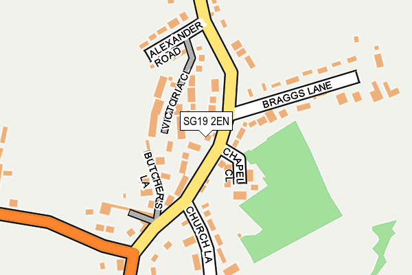 SG19 2EN map - OS OpenMap – Local (Ordnance Survey)