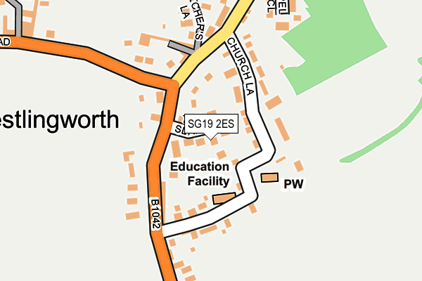 SG19 2ES map - OS OpenMap – Local (Ordnance Survey)