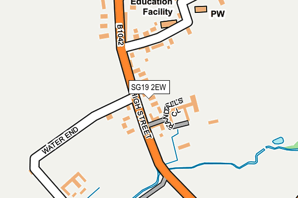 SG19 2EW map - OS OpenMap – Local (Ordnance Survey)