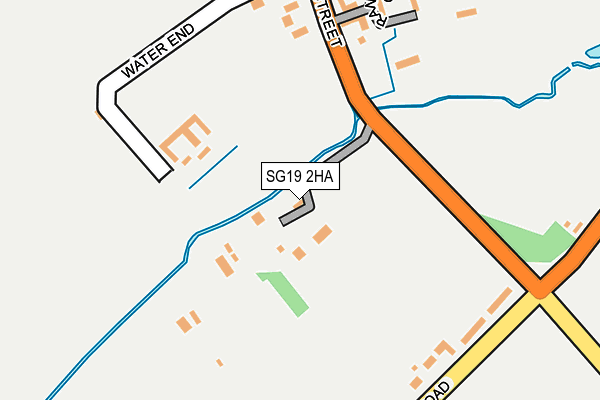 SG19 2HA map - OS OpenMap – Local (Ordnance Survey)