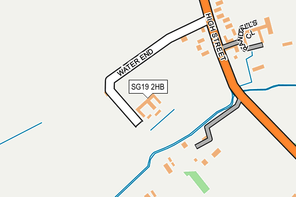 SG19 2HB map - OS OpenMap – Local (Ordnance Survey)