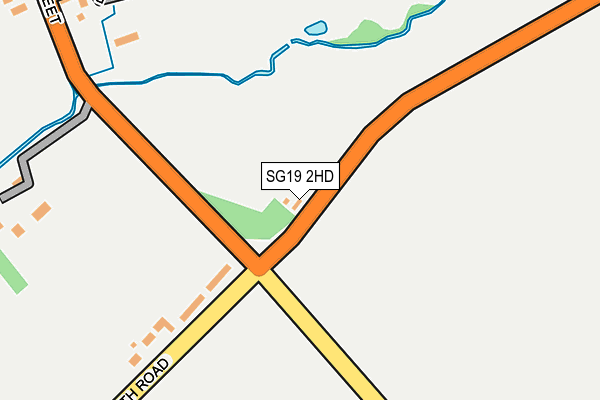 SG19 2HD map - OS OpenMap – Local (Ordnance Survey)