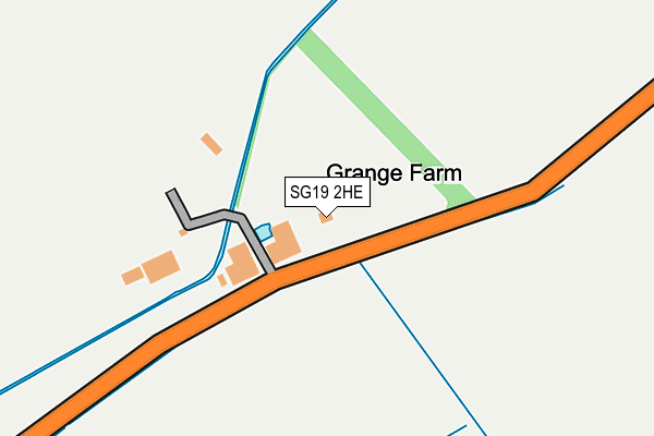 SG19 2HE map - OS OpenMap – Local (Ordnance Survey)