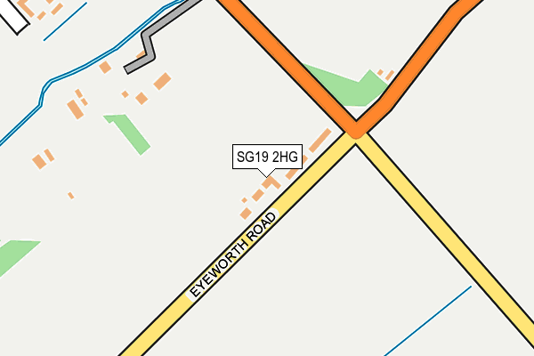 SG19 2HG map - OS OpenMap – Local (Ordnance Survey)