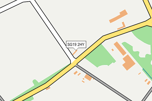 SG19 2HY map - OS OpenMap – Local (Ordnance Survey)