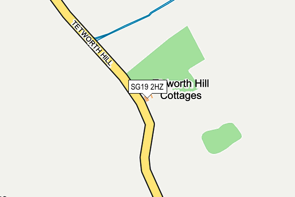 SG19 2HZ map - OS OpenMap – Local (Ordnance Survey)