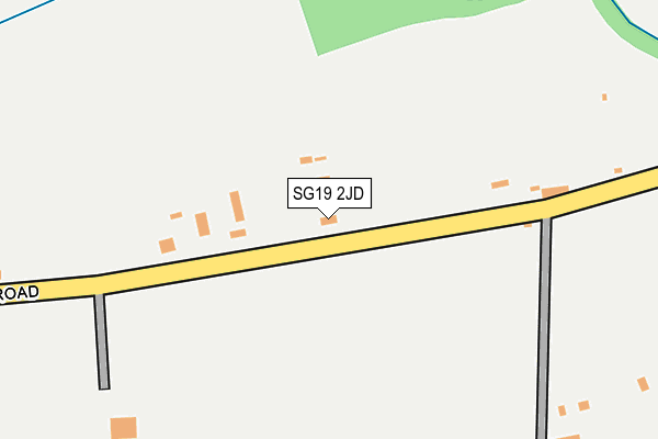 SG19 2JD map - OS OpenMap – Local (Ordnance Survey)