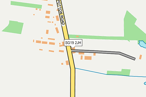 SG19 2JH map - OS OpenMap – Local (Ordnance Survey)