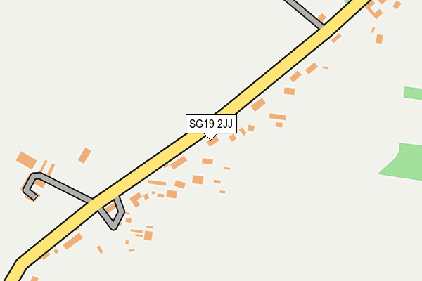 SG19 2JJ map - OS OpenMap – Local (Ordnance Survey)