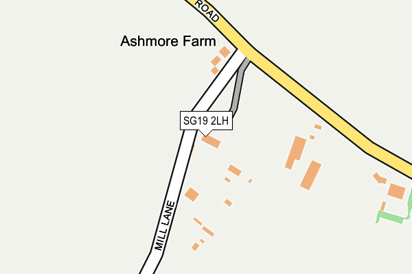 SG19 2LH map - OS OpenMap – Local (Ordnance Survey)