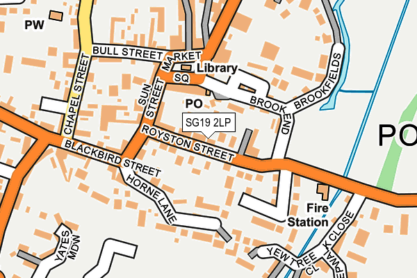 SG19 2LP map - OS OpenMap – Local (Ordnance Survey)