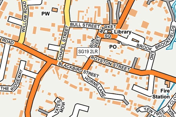 SG19 2LR map - OS OpenMap – Local (Ordnance Survey)