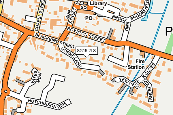 SG19 2LS map - OS OpenMap – Local (Ordnance Survey)