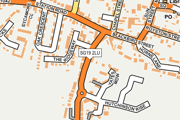 SG19 2LU map - OS OpenMap – Local (Ordnance Survey)