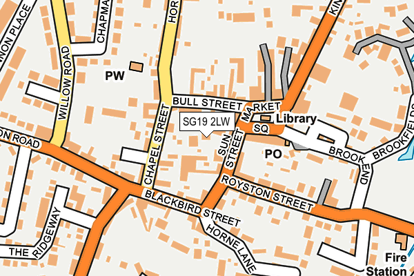 SG19 2LW map - OS OpenMap – Local (Ordnance Survey)