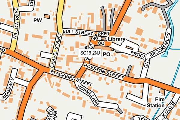 SG19 2NJ map - OS OpenMap – Local (Ordnance Survey)