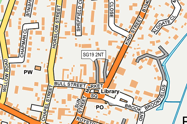 SG19 2NT map - OS OpenMap – Local (Ordnance Survey)