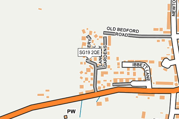 SG19 2QE map - OS OpenMap – Local (Ordnance Survey)