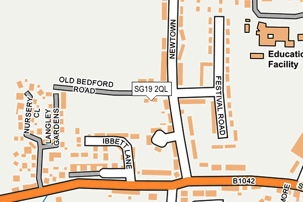 SG19 2QL map - OS OpenMap – Local (Ordnance Survey)
