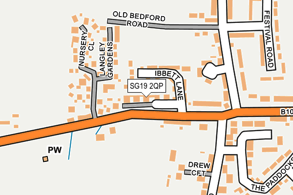 SG19 2QP map - OS OpenMap – Local (Ordnance Survey)