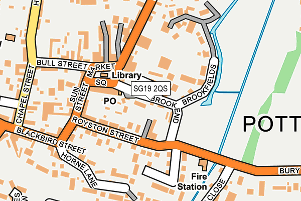 SG19 2QS map - OS OpenMap – Local (Ordnance Survey)