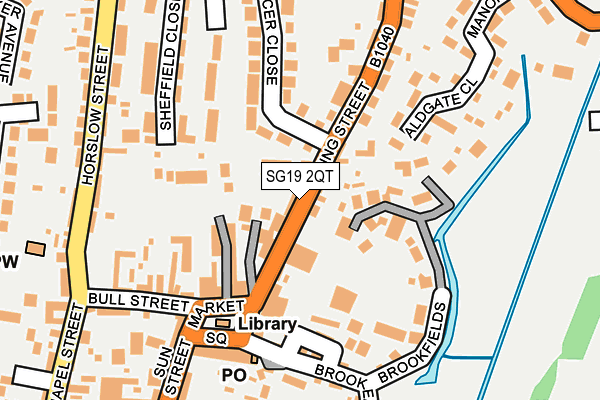 SG19 2QT map - OS OpenMap – Local (Ordnance Survey)